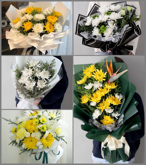 广东潮州市潮安区浮洋镇刘厝村白事花束代送